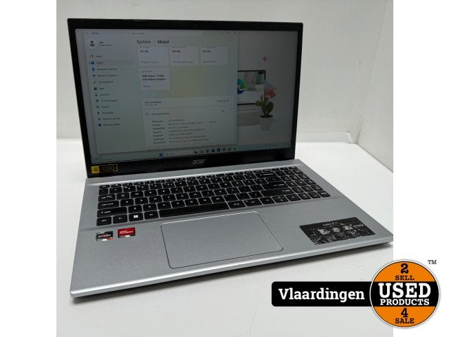 Acer Aspire 3 15 Ryzen 7 16GB 512GB | Met Garantie, Computers en Software, Windows Laptops, Acer, Zo goed als nieuw, Support@acer.com
