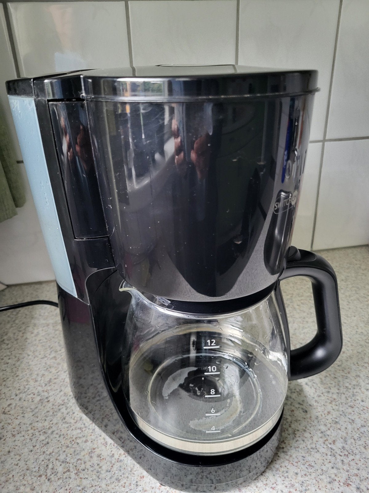 Switch on filterkoffie zetapparaat, Ophalen, Gebruikt, 10 kopjes of meer, Koffiemachine