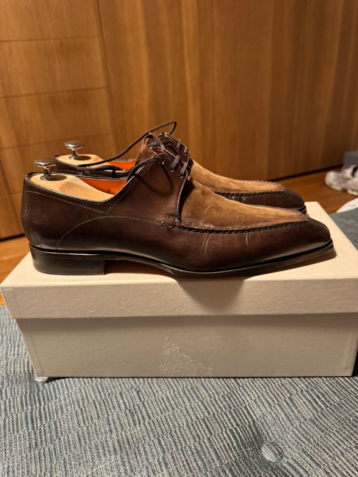 Santoni schoenen NIEUW-staat, Kleding | Heren, Schoenen, Loafers, Bruin, Ophalen of Verzenden, Zo goed als nieuw