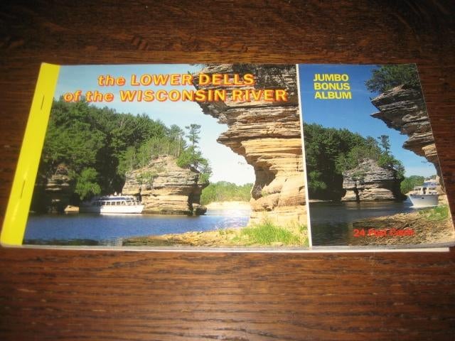 Boekje ansichtkaarten the lower dells of the wisconsin river, Ophalen of Verzenden, 1960 tot 1980, Ongelopen, Natuur