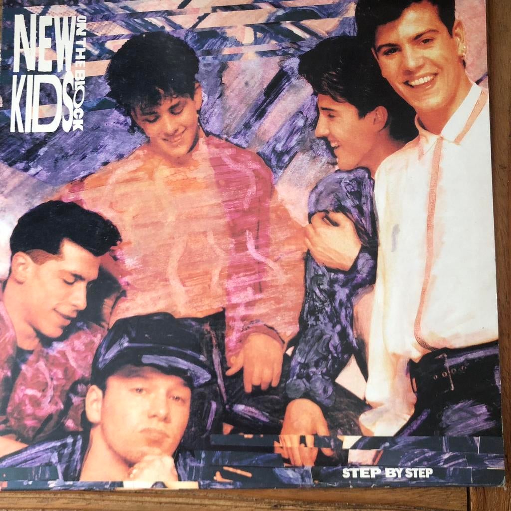 LP New Kids On The Block - Step By Step (1990), Ophalen of Verzenden, 1990 - 1999, Gebruikt, 12 inch