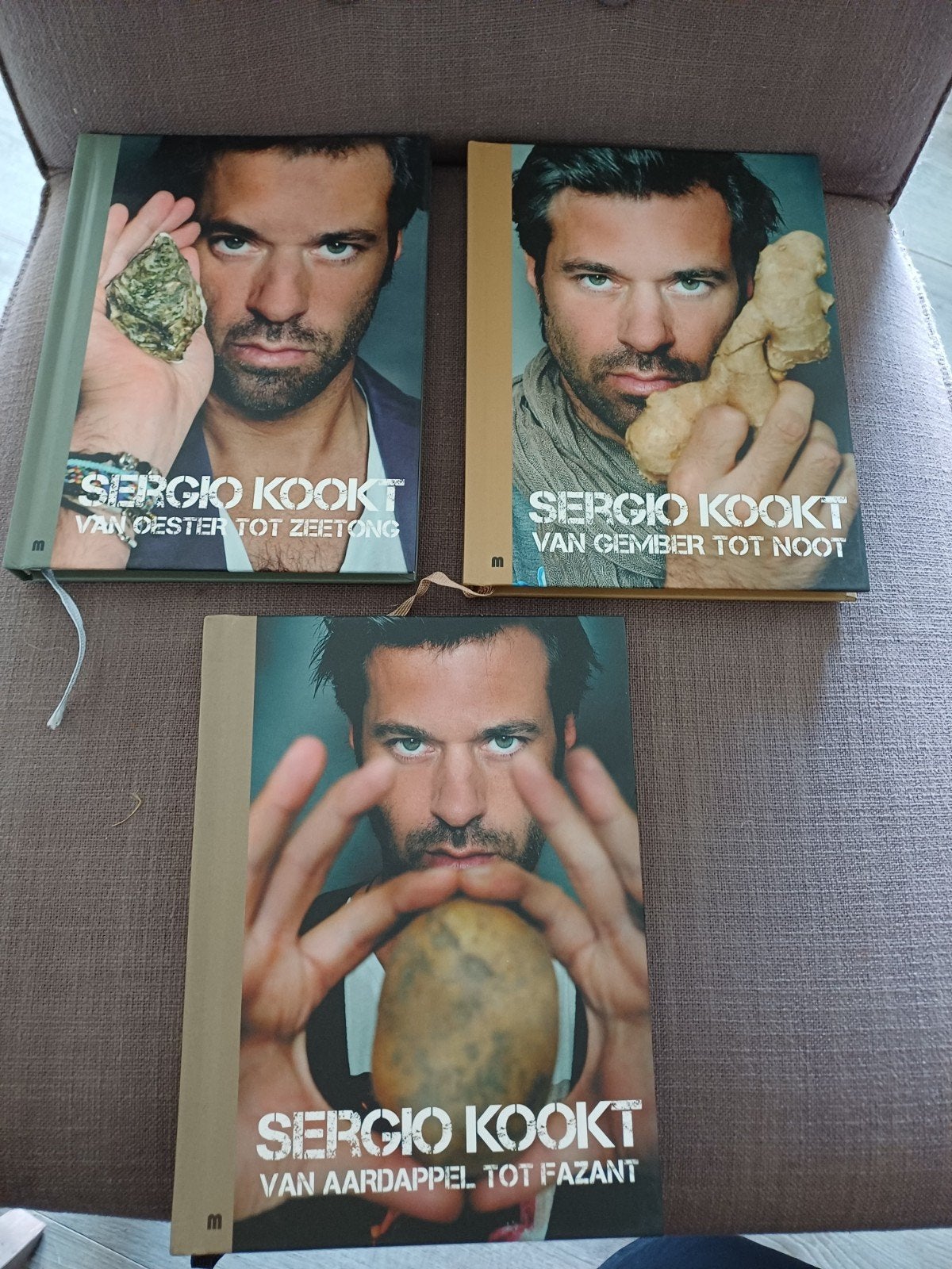 Sergio kookt 3 boeken van A tot Z - Vaderdagtip !, Ophalen of Verzenden, Zo goed als nieuw, Marc Declercq; Sergio Herman