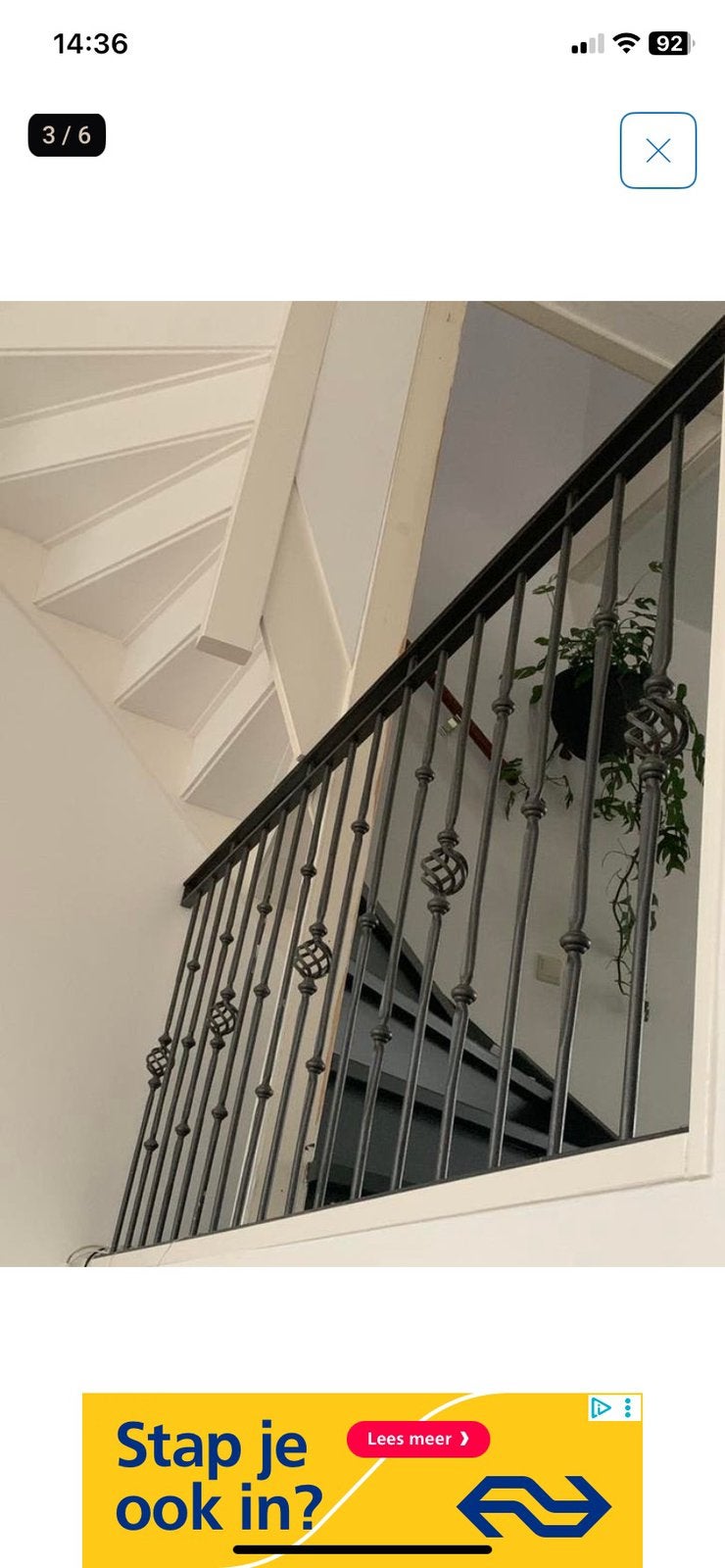 Smeedijzeren hekwerk, Ophalen of Verzenden, Gebruikt