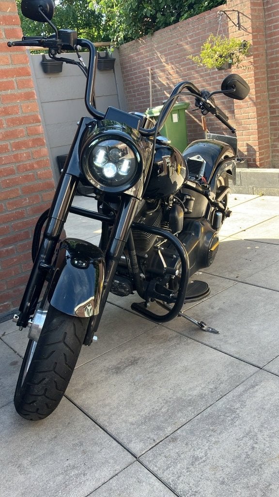 Harley davidson fatboy, Sportuitlaat, 2 cilinders, Gebruikt, Particulier