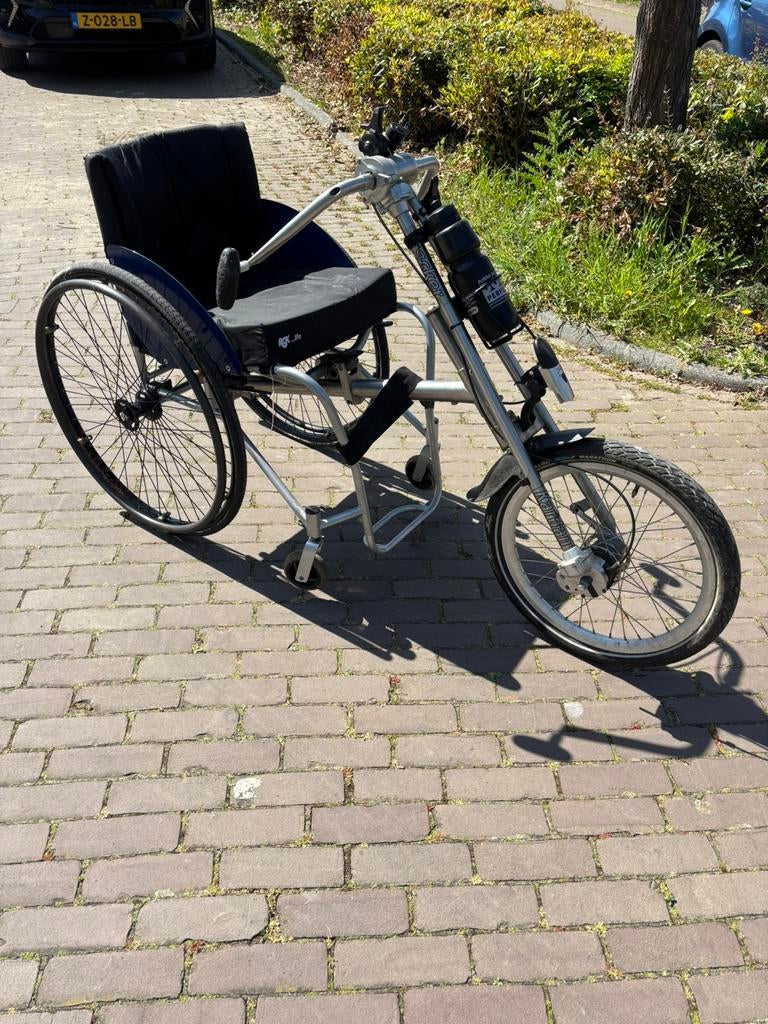Handbike rgk rolstoel fiets tracker kardan maxima sm1694, Ophalen of Verzenden, Zo goed als nieuw, Schijfrem