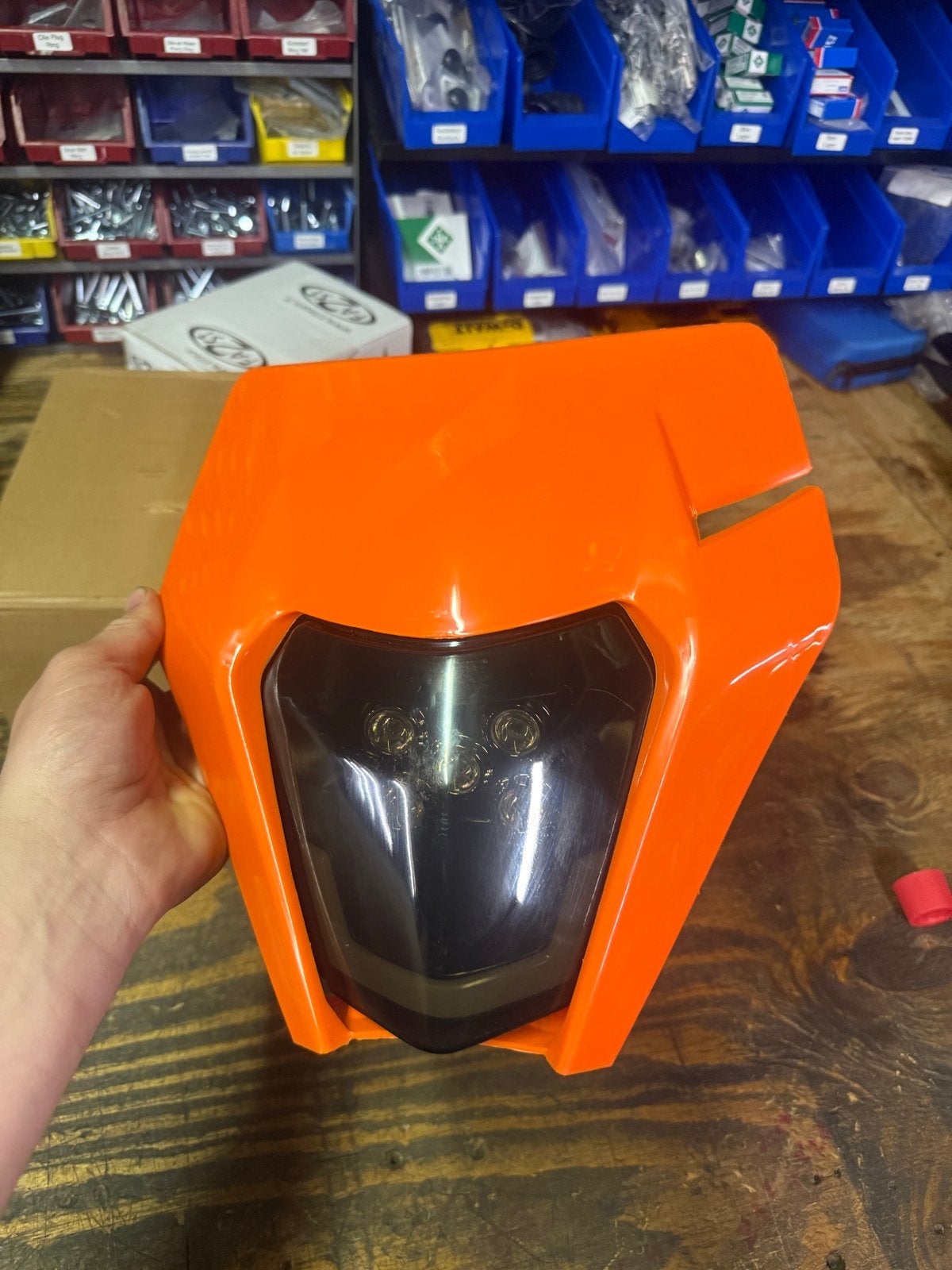 KTM Koplamp Getint - Universeel voor diverse brommers, Fietsen en Brommers, Derbi, Derbi, Nieuw, Ophalen of Verzenden