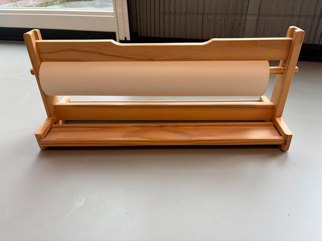 Tekenpapierhouder met rol papier (IKEA), Ophalen of Verzenden, Gebruikt, Papier, Schets- of Tekenboek