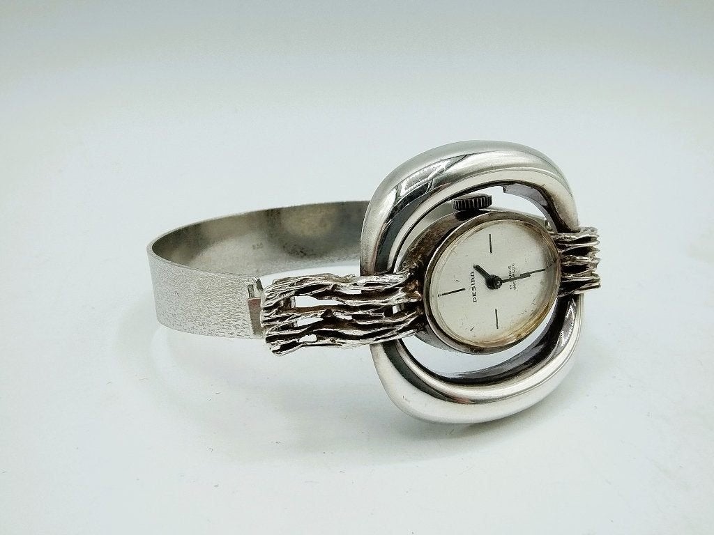 Zilveren horloge armband, Desira, 20 cm, Verzenden, Zilver, Ring
