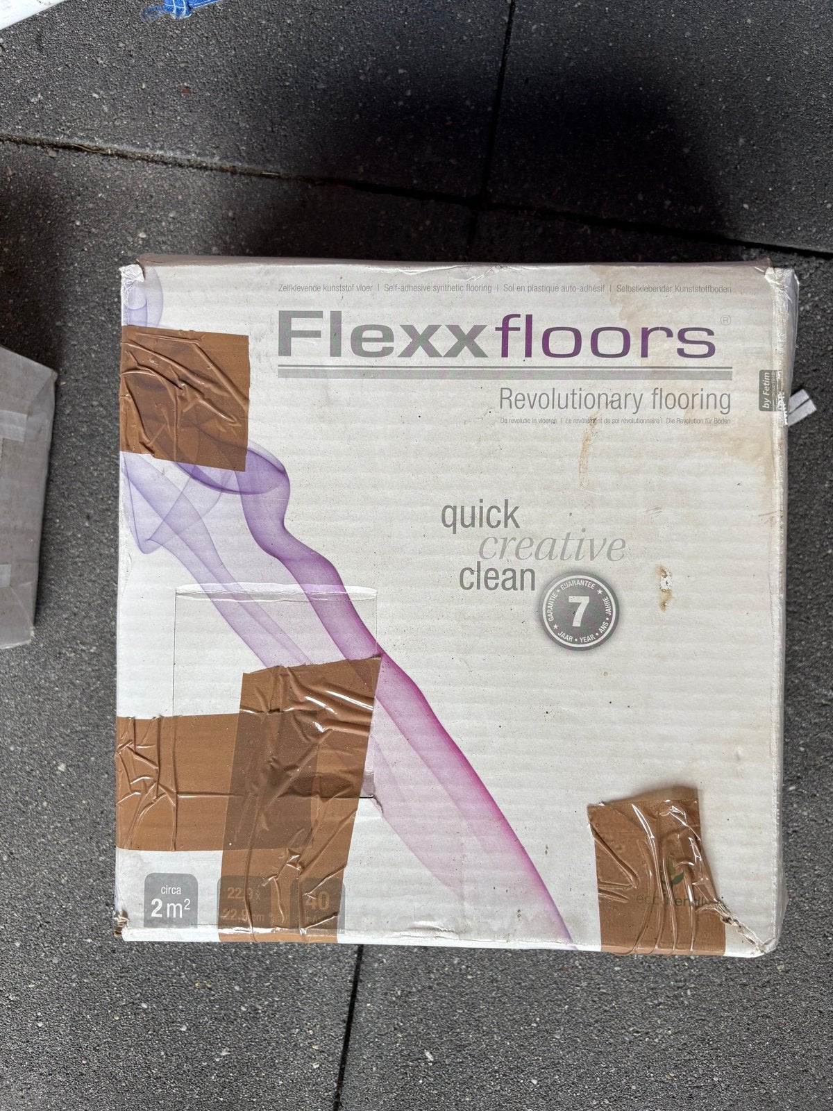 Flexxfloors zelfklevende kunststof vloer 2 m², Kunststof, Overige typen, Nieuw, Ophalen of Verzenden