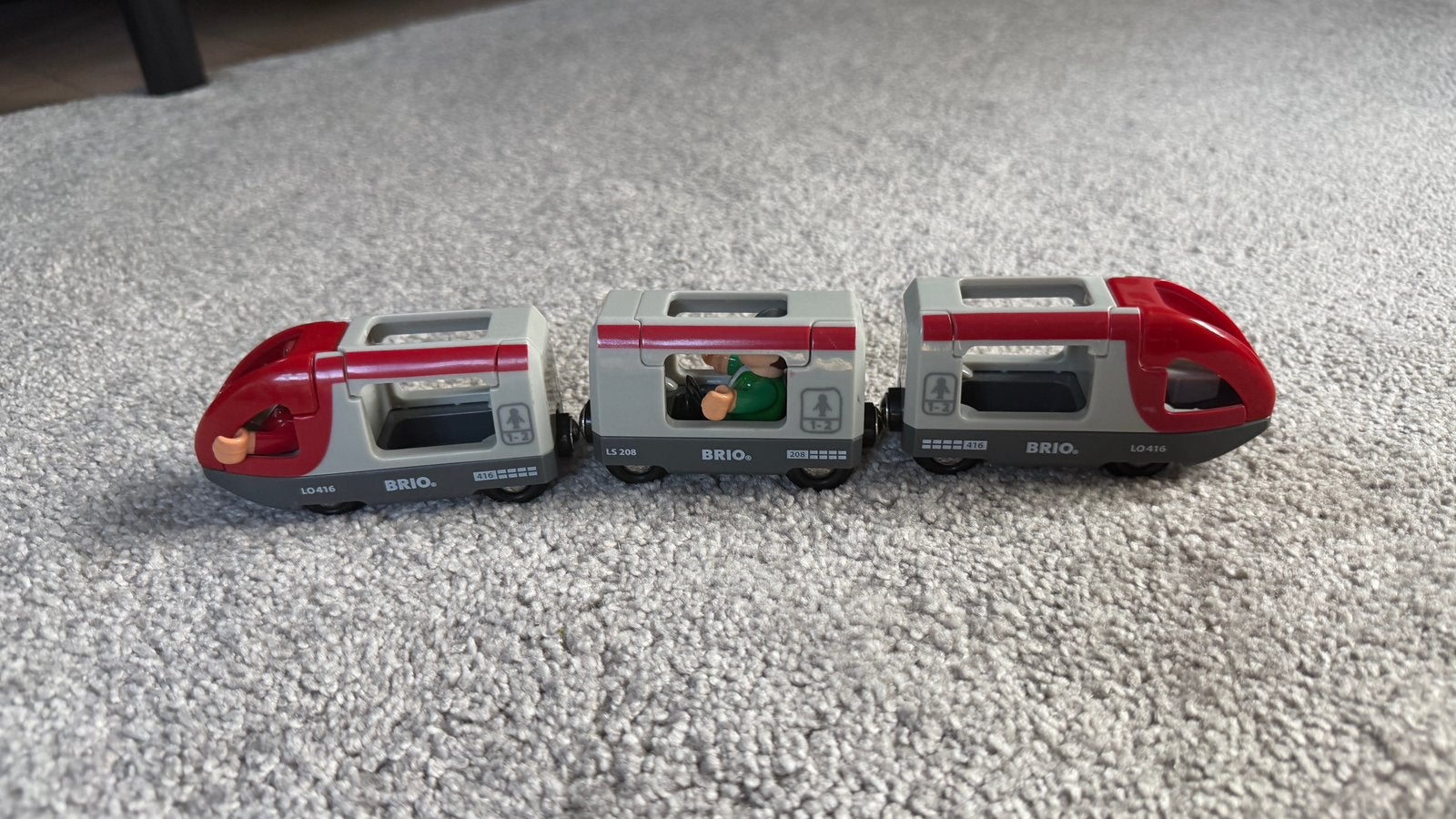 BRIO Rode passagierstrein - 33505 complete set, Ophalen of Verzenden