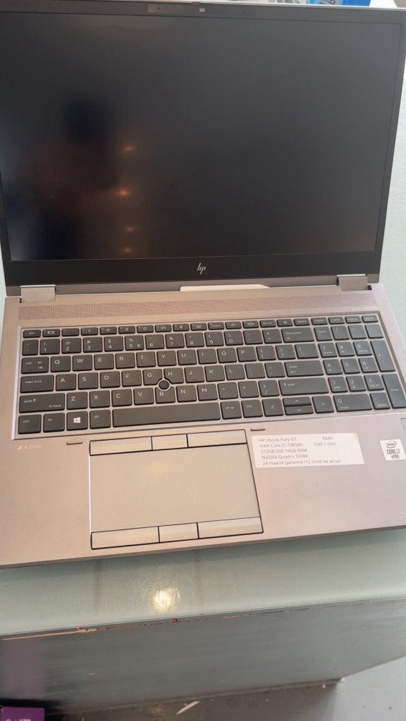 HP ZBook Fury G7 i7 | 16GB | 512GB SSD | Quadro T2000, Ophalen, Gebruikt, Met videokaart, 2 tot 3 Ghz