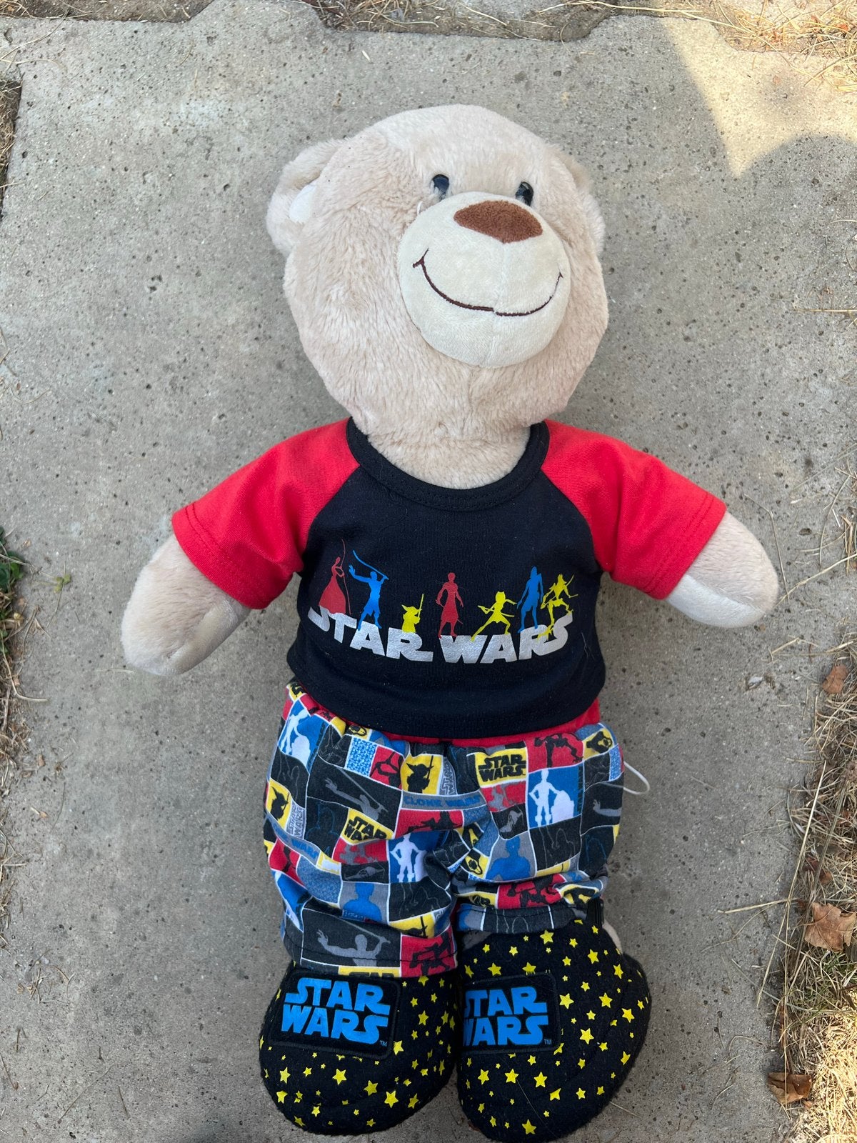 Build-A-Bear met Star Wars kleding en accessoires, Verzenden, Beer, Zo goed als nieuw, Middelgroot (20 tot 80 cm)