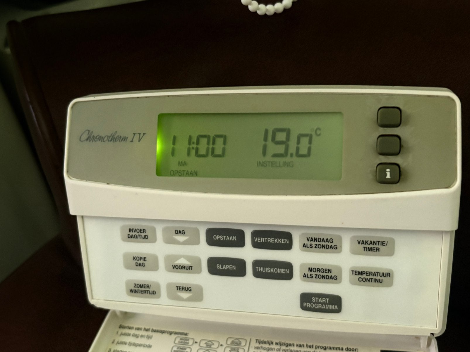 Honeywell Chronotherm IV programmeerbare klokthermostaat, Ophalen of Verzenden, Zo goed als nieuw
