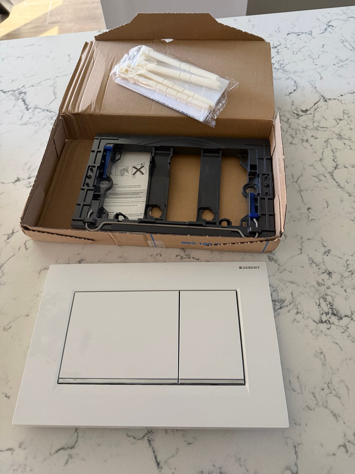 Geberit bedieningspaneel Sigma 30 wit/glans chroom, Ophalen, Nieuw, Chroom, Toilet