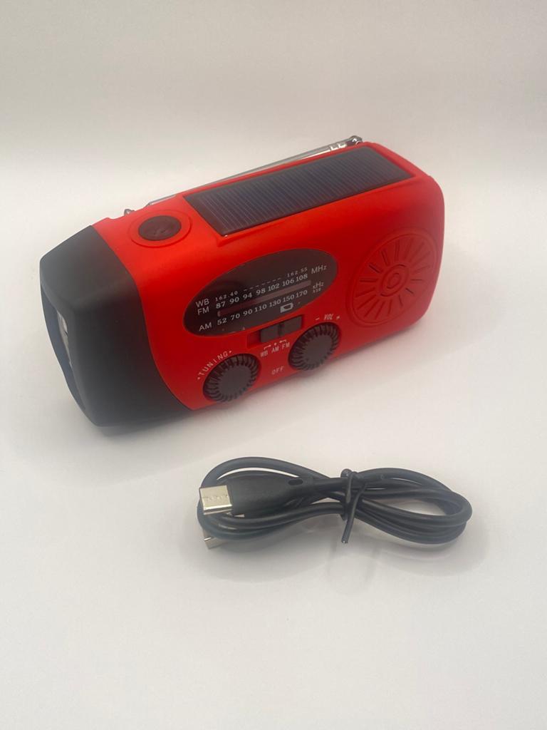 SOLARBABY Solar AM/FM Weather Radio Self-Powered With Crank, Caravans en Kamperen, Camper-accessoires, Ophalen of Verzenden, Nieuw