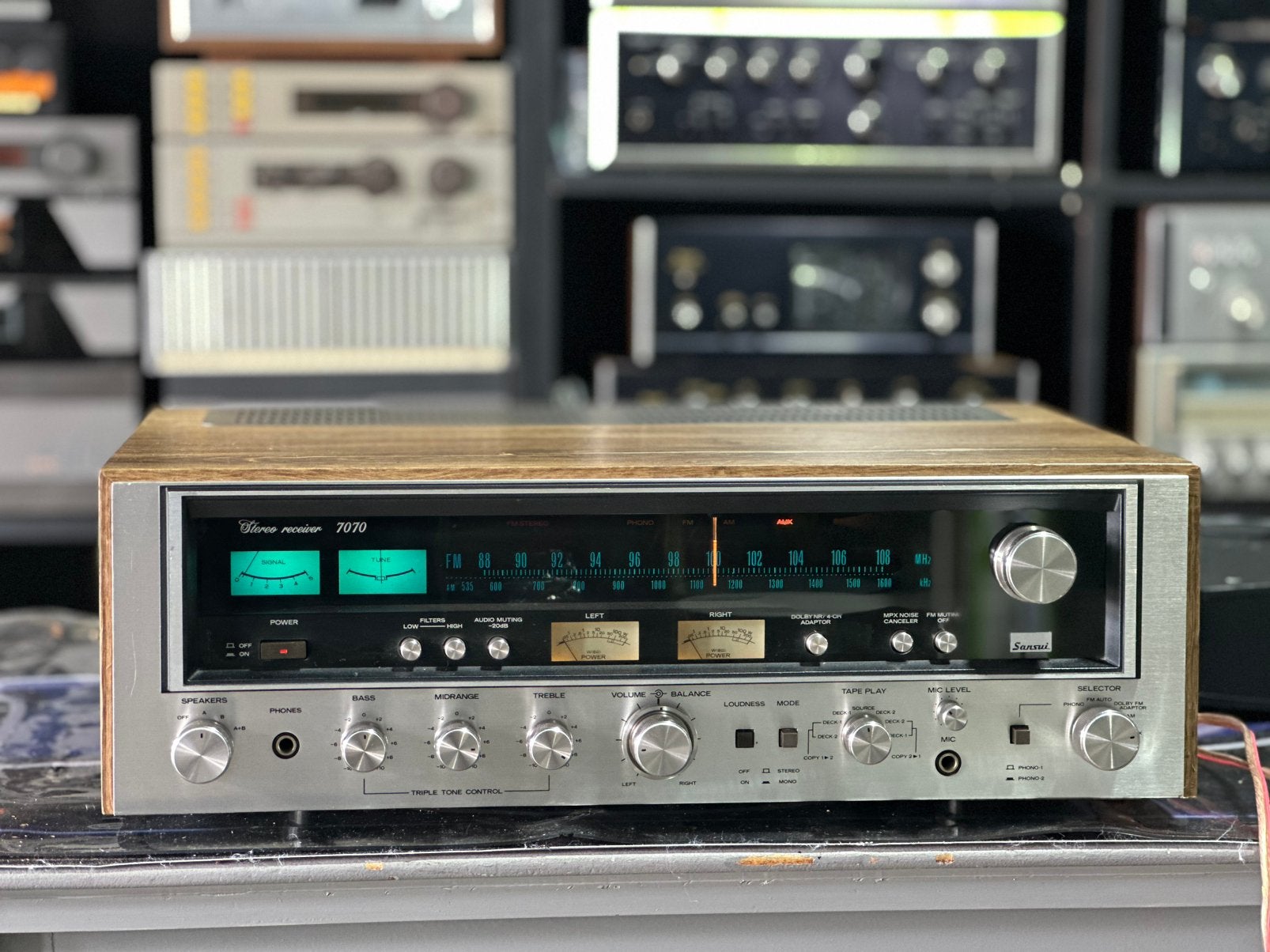 Sansui 7070 Stereo Receiver – Japanse Vintage Klassieker, Audio, Tv en Foto, Overige merken, Sansui, Tuner of Radio, MP3-aansluiting