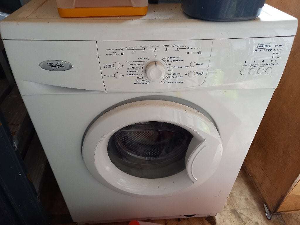 Wasmachine Whirlpool Sport 1400, Ophalen, 1200 tot 1600 toeren, Gebruikt, 4 tot 6 kg