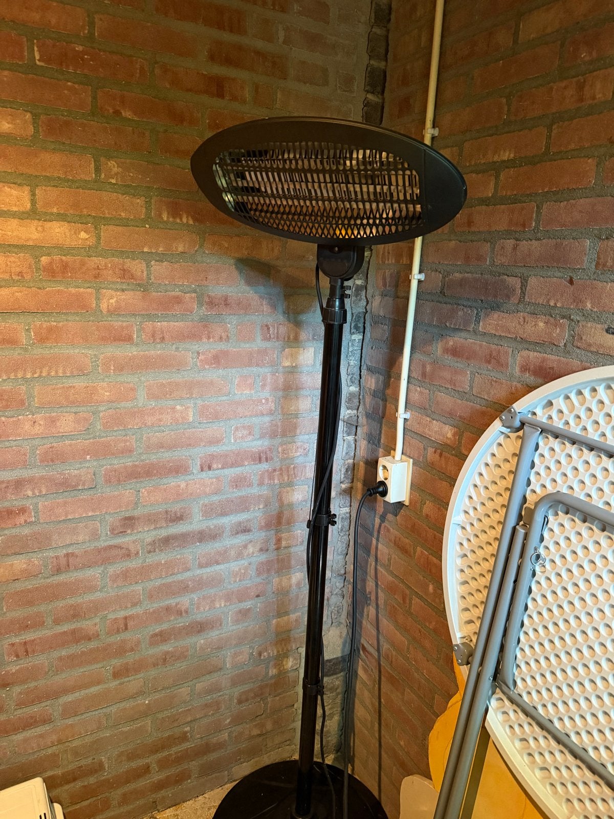 Nieuwstaat Patio Heater - Elektrische Terrasverwarmer, Draaibaar, Vloer, Zo goed als nieuw, Ophalen
