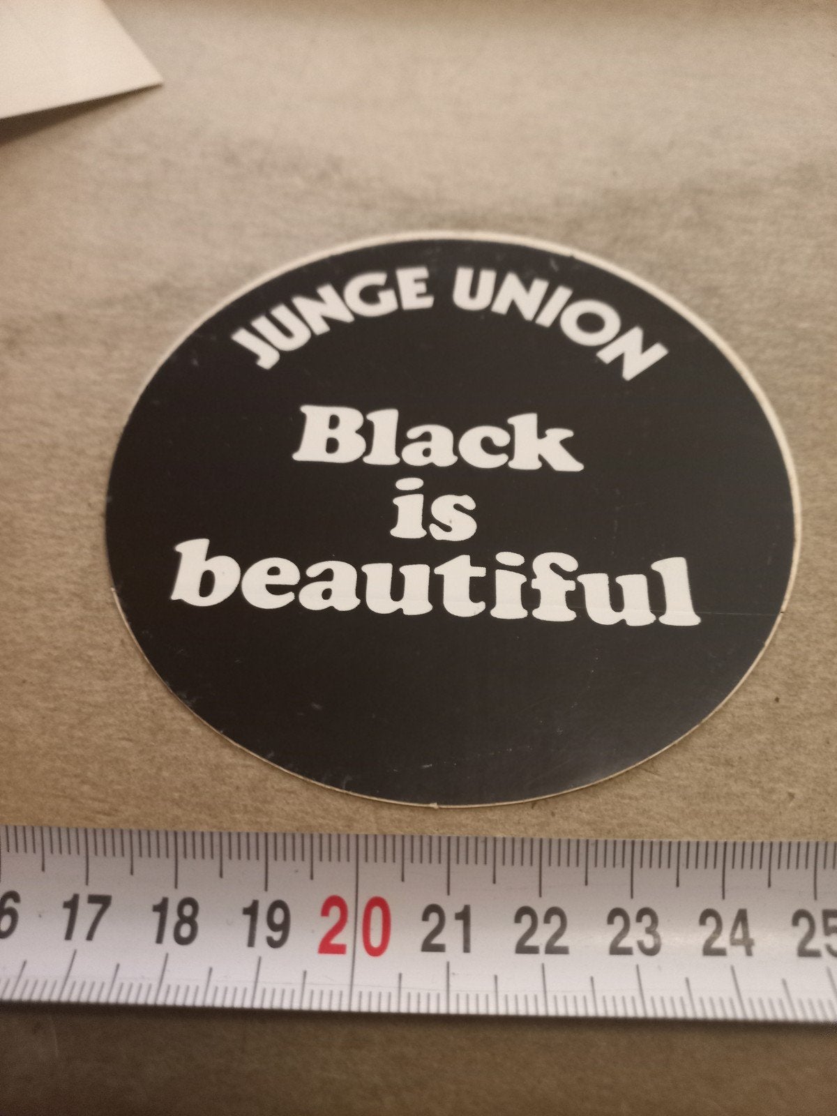 Junge Union Black is Beautiful sticker, Ophalen of Verzenden, Nieuw, Overige typen