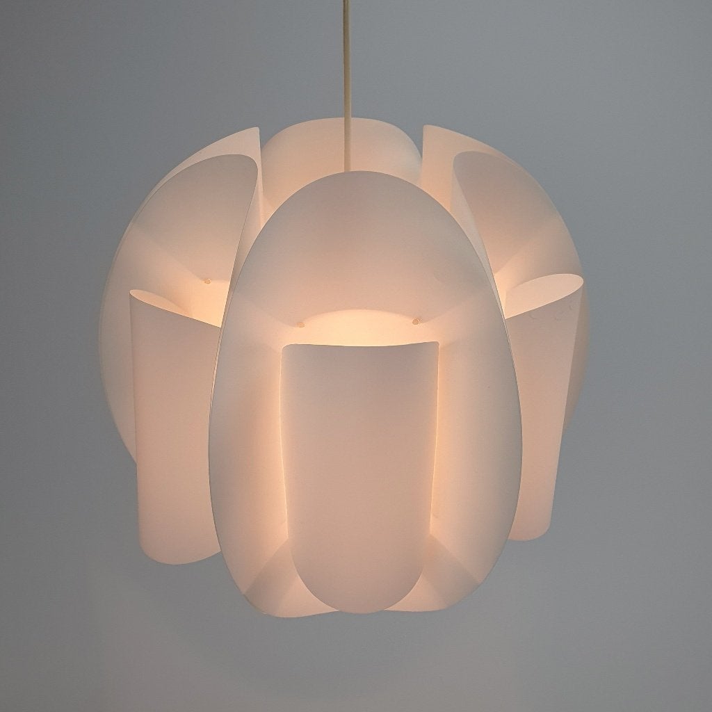 Jaren 60 Deens design maxi circle space age hanglamp retro, Gebruikt, Maxi circle, ?, E27 (groot)