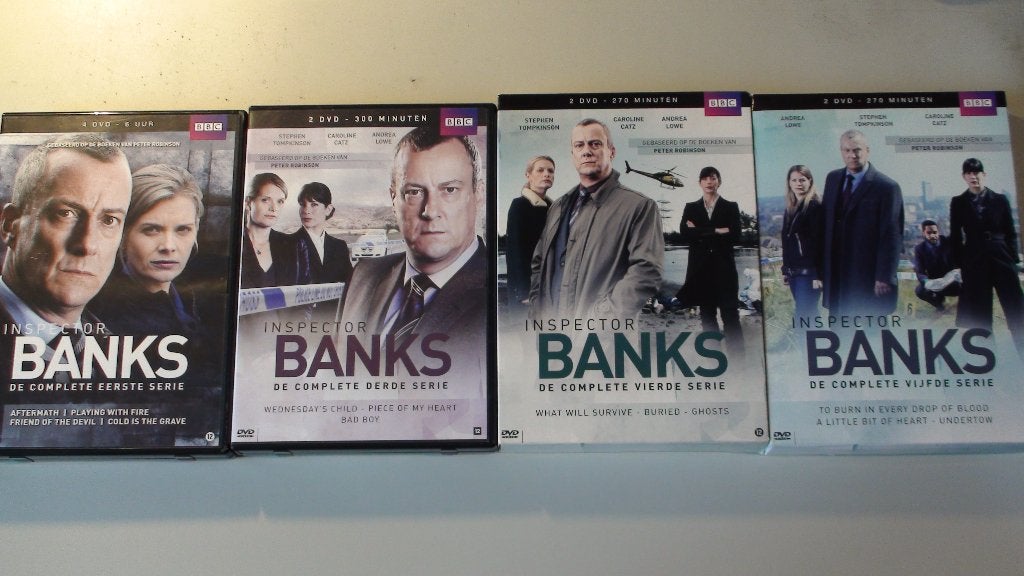Inspector Banks serie 1 3 4 5, Nederlands, Vanaf 9 jaar, Ophalen of Verzenden, Zo goed als nieuw