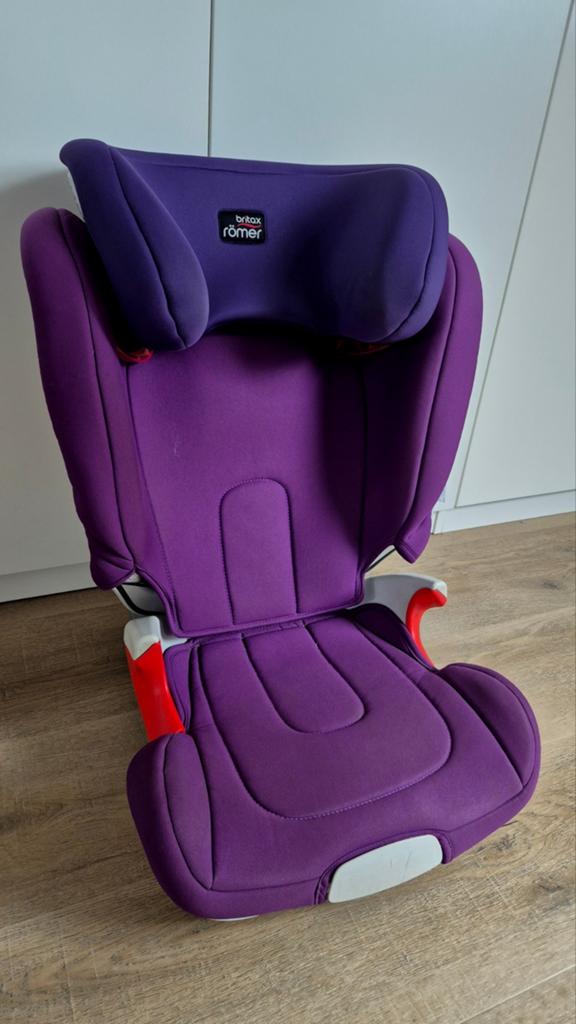 Romer britax isofix autostoel paars, Ophalen, Romer, Verstelbare rugleuning, 15 t/m 36 kg