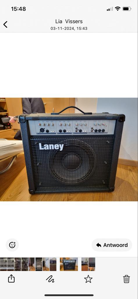 Laney versterker - Krachtig geluid voor gitaar of bas, Ophalen of Verzenden, Gebruikt, Gitaar, 50 tot 100 watt