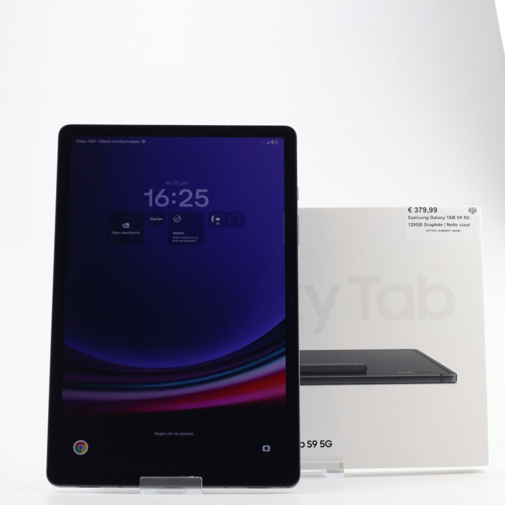 Samsung Galaxy TAB S9 5G 128GB Graphite | Nette staat, Computers en Software, Android Tablets, Samsung, Zo goed als nieuw, Support@Samsung.com