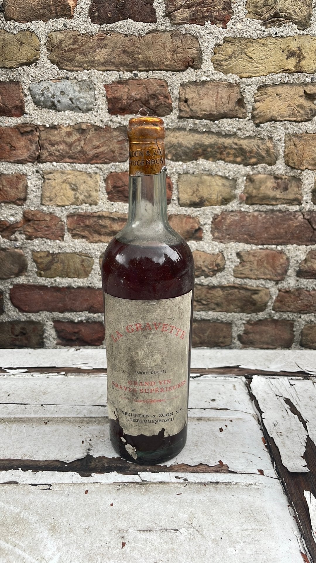 La Gravette Rosé ‘50/‘60- 8x-gebotteld door Verlinden Den B., Verzamelen, Roséwijn, Frankrijk, Ophalen of Verzenden, Vol