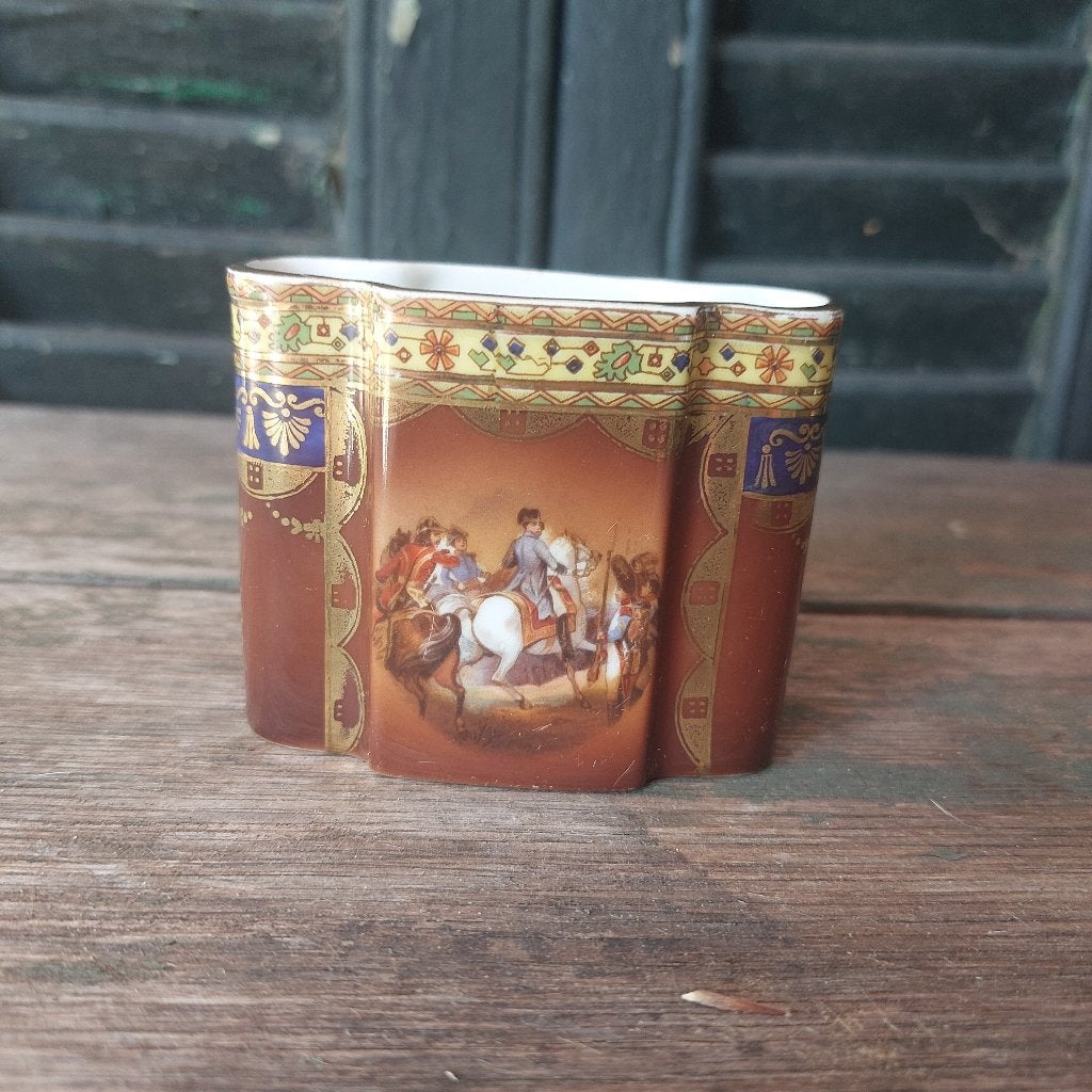 Mooie brocante tandenstokerhouder Gloria Carlsbad porcelein, Antiek en Kunst, Ophalen of Verzenden