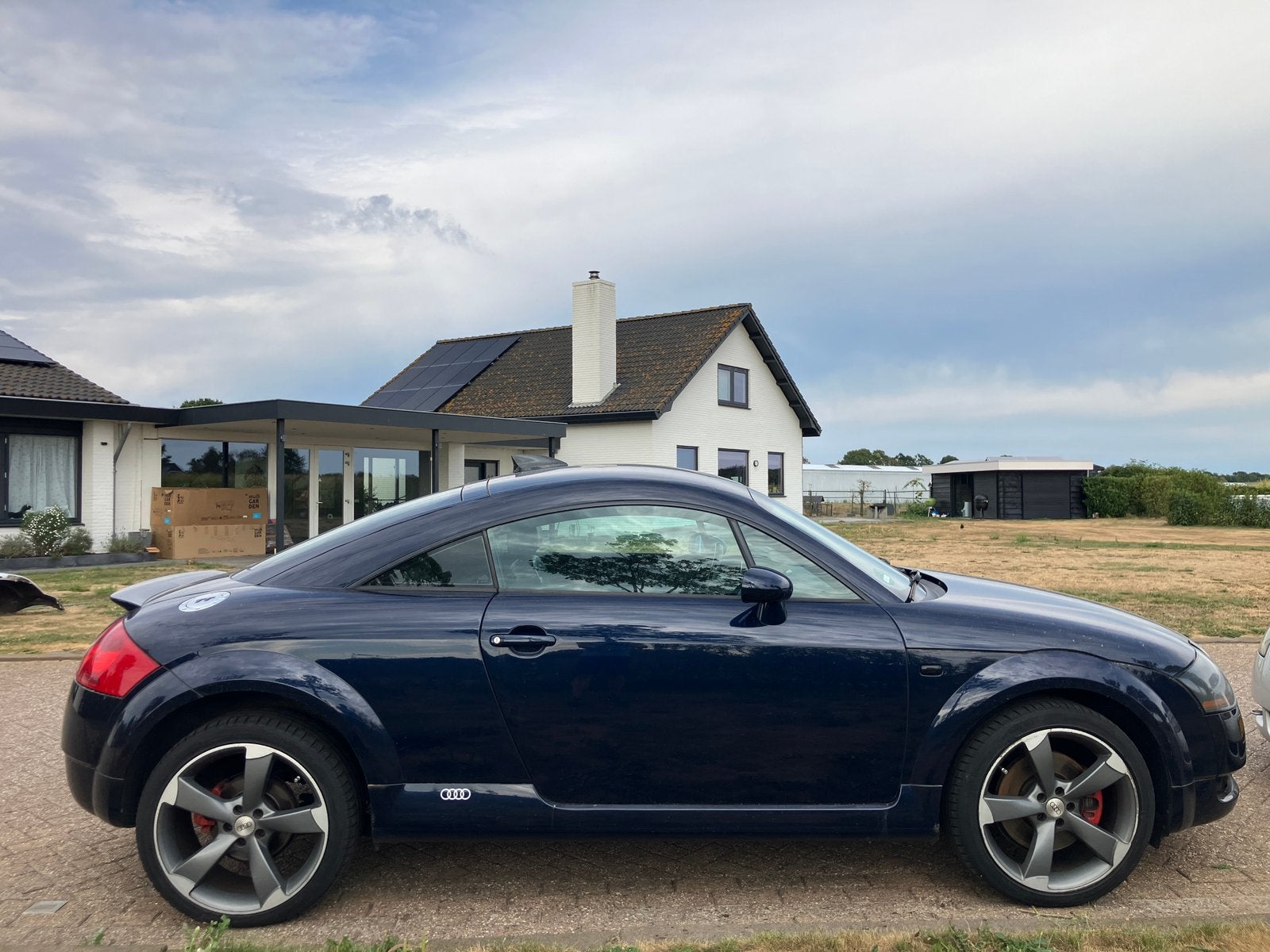 Audi Rotor 18 inch velgenset 5x100 – 2x nieuwe banden, Auto-onderdelen, Ophalen, 18 inch, Gebruikt, Banden en Velgen