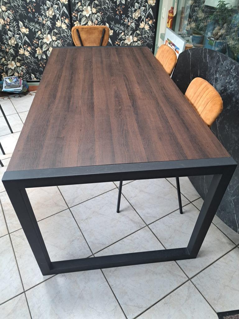 Eetkamer tafel, Huis en Inrichting, Tafels | Eettafels, Ophalen, Gebruikt, 50 tot 100 cm, Vijf personen of meer