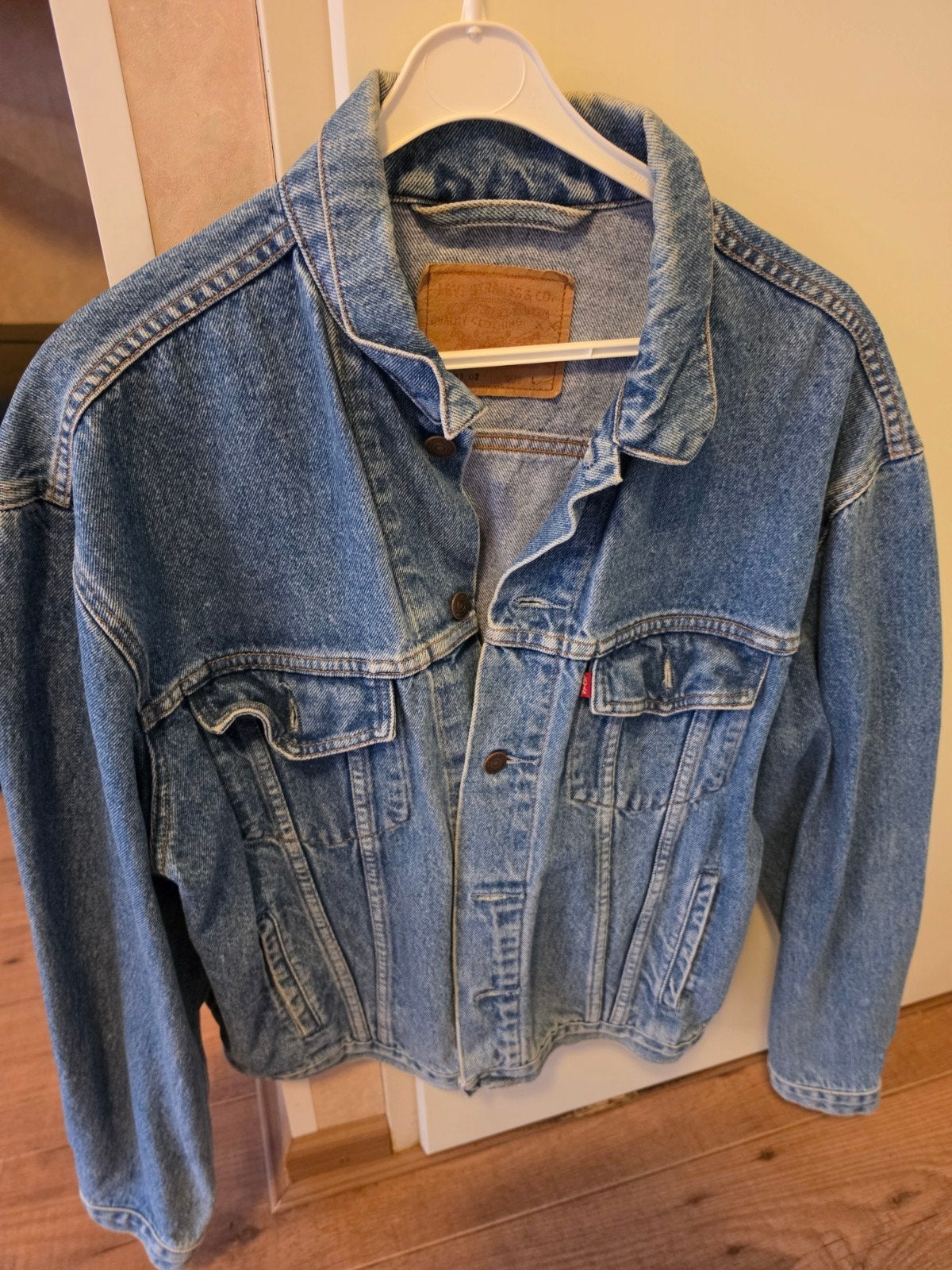 Vintage Levi's 70503 02 spijkerjack - Maat L, Kleding | Heren, Jassen | Winter, Ophalen of Verzenden, Zo goed als nieuw, Blauw
