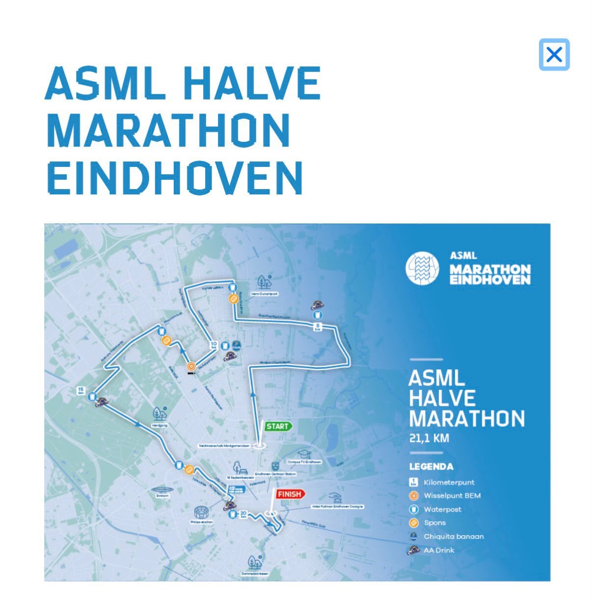 Startsbewijs halve marathon Eindhoven 11 oktober, Ophalen of Verzenden, Zo goed als nieuw, Overige typen, Overige merken