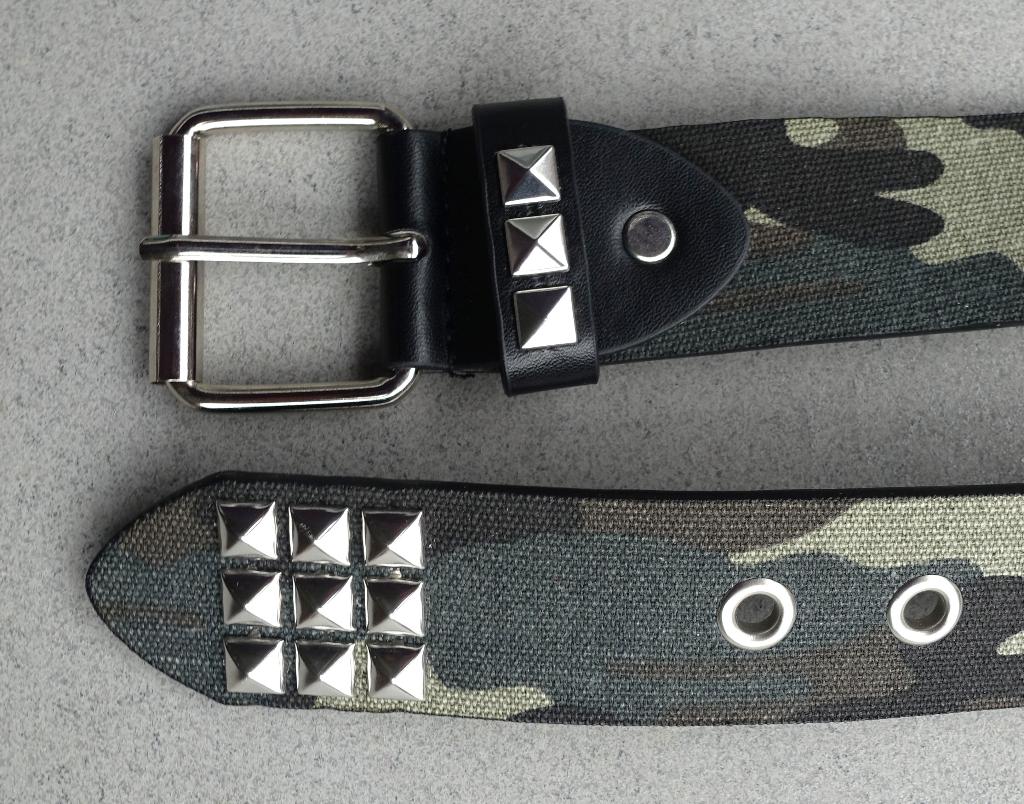heren of dames punkriem 268-0 in legercamouflage 105x3,7 cm, Kleding | Heren, Riemen en Ceinturen, Ophalen of Verzenden, Nieuw