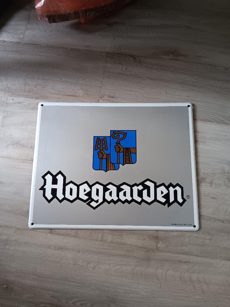 Hoegaarden  emaille reclamebord, Ophalen, Gebruikt, Reclamebord