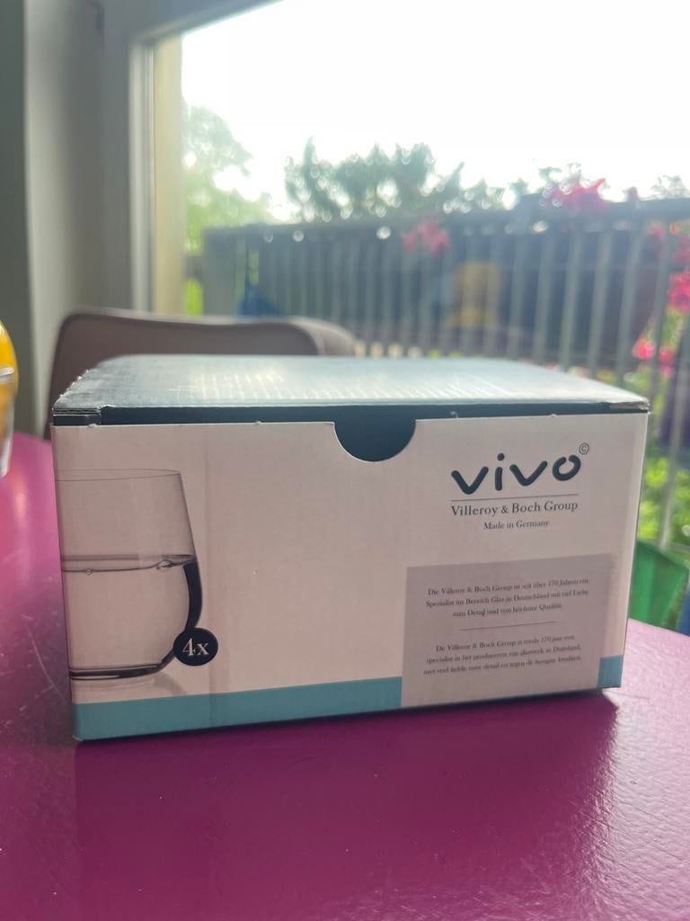 Vivo Villeroy & Boch Group Glazen Set (4x), Glas of Glazen, Nieuw, Ophalen of Verzenden, Glas