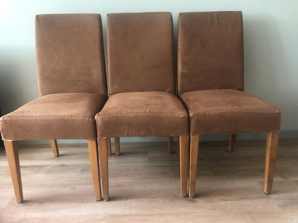 Vintage Mobitec eettafel stoelen, Huis en Inrichting, Ophalen, Hout, Overige kleuren, Vintage