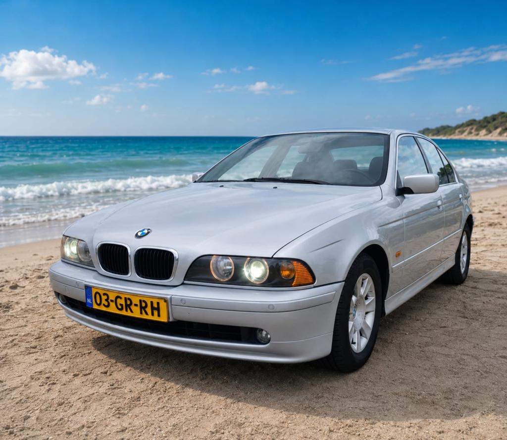 BMW E39 525i AUT NAP GROOT ONDERHOUD 3e EIGENAAR NL AUTO, Auto's, BMW, Automaat, 1505 kg, Particulier, Blauw