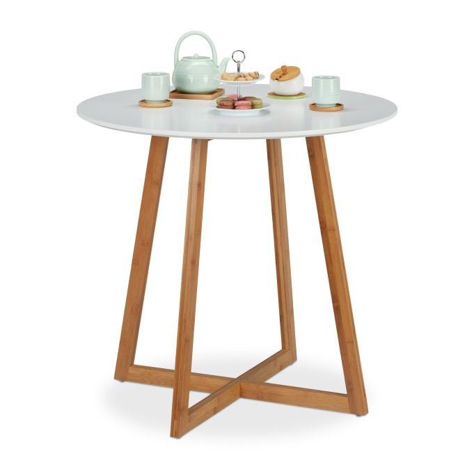 Ronde eettafel wit, Ophalen, Nieuw, Babijhandel@gmail.com, Babij