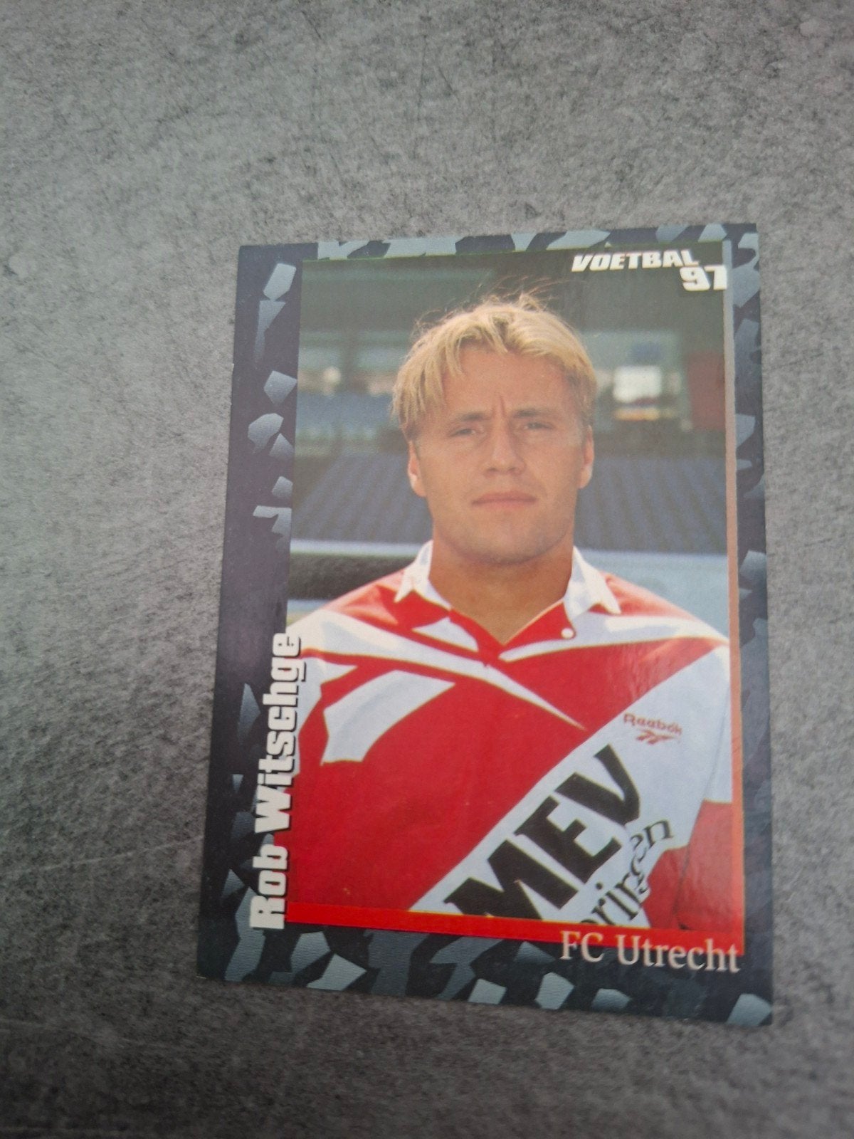 Panini sticker Voetbal 97. Rob Witschge FC Utrecht, Ophalen of Verzenden, Zo goed als nieuw, Sticker