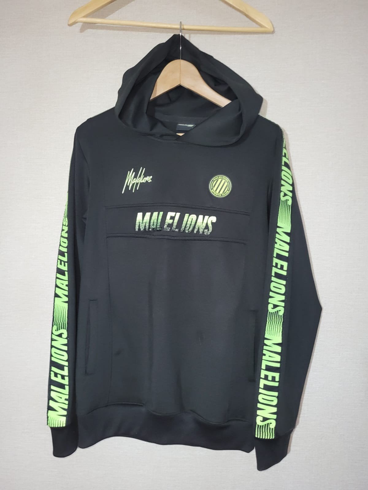 Malelions Sport Hoodie Zwart Maat L, Kleding | Heren, Maat 52/54 (L), Zwart, Malelions, Ophalen of Verzenden