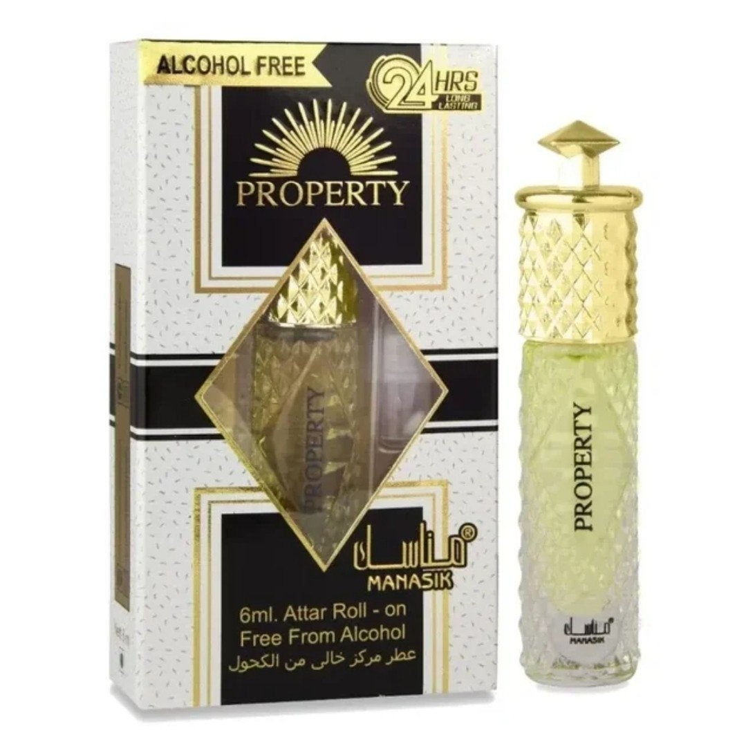 Manasik Property Attar Roll-on - Alcoholvrije Parfumolie, Verzenden, Nieuw
