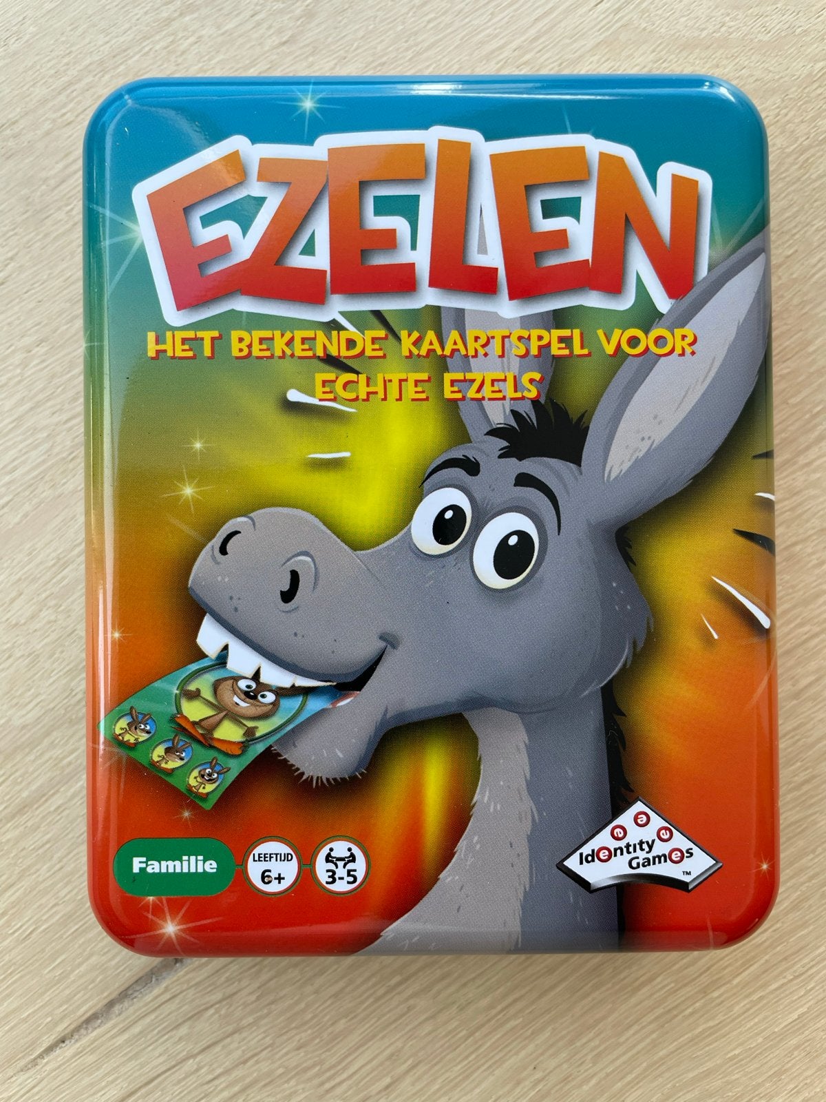 Ezelen: Het vrolijke kaartspel voor de hele familie!, Een of twee spelers, Ophalen of Verzenden, Zo goed als nieuw