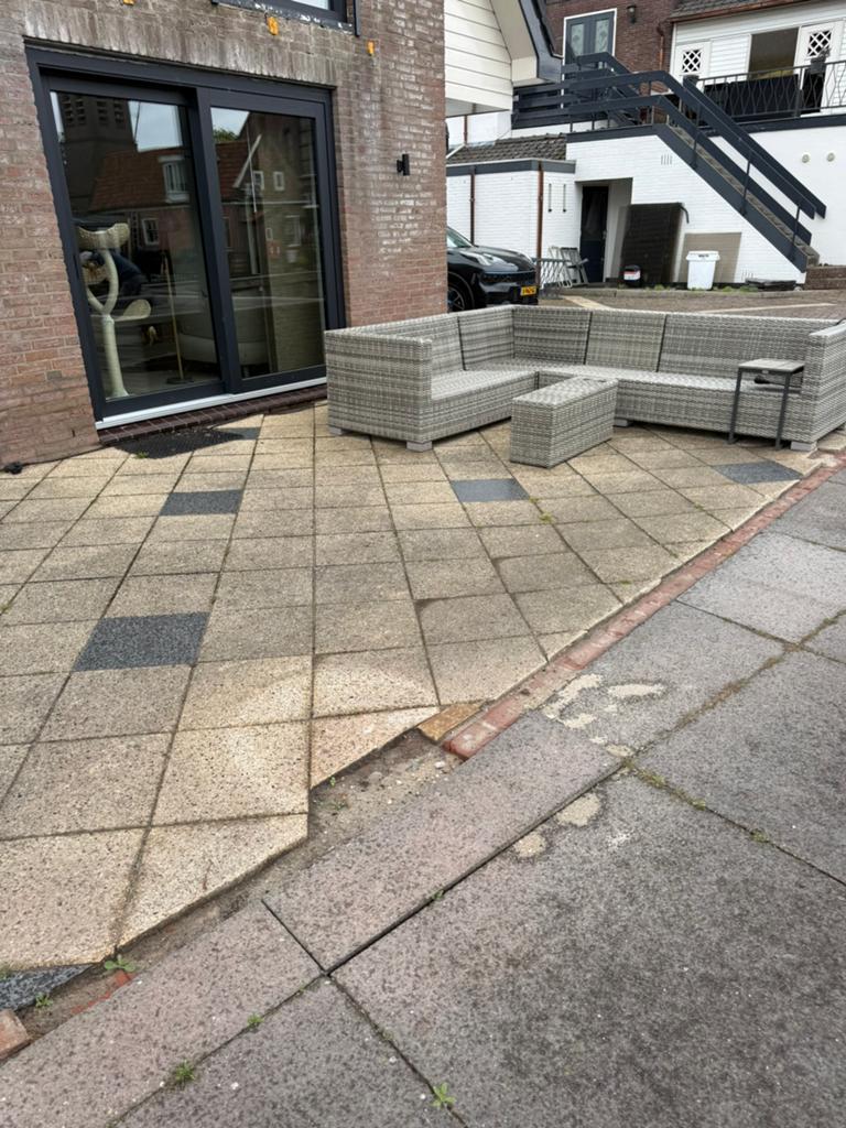 Grindtegels gratis, Tuin en Terras, Ophalen, Zo goed als nieuw, Beton, Terrastegels