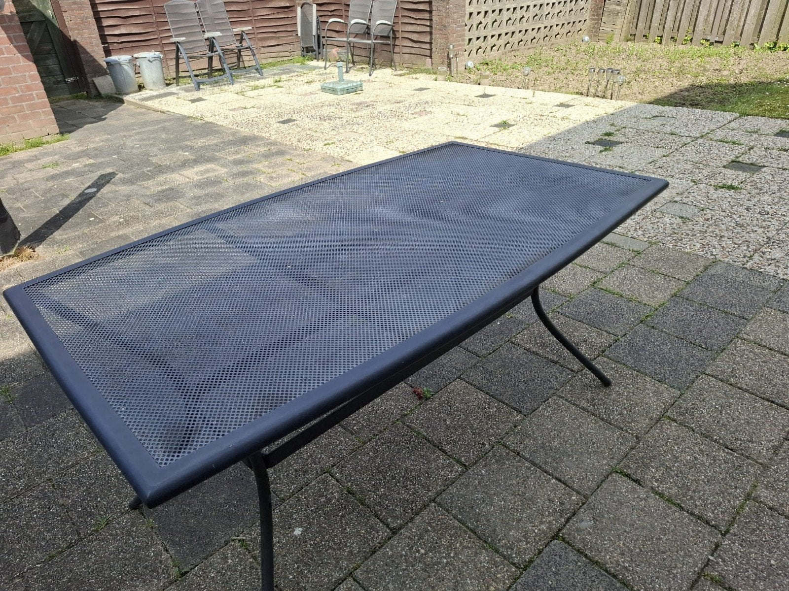 Tuintafel te koop., Tuin en Terras, Tuintafels, Ophalen, Gebruikt, Rechthoekig