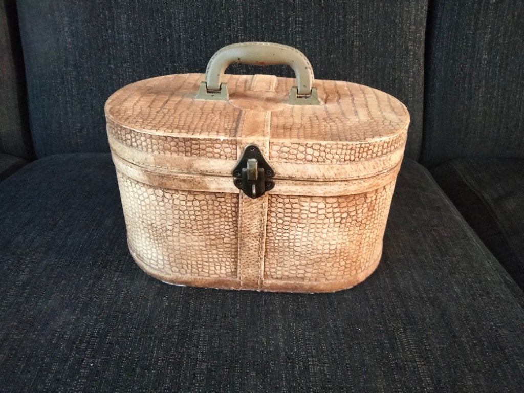 Vintage hoeden koffertje, Overige materialen, Minder dan 50 cm, Ophalen of Verzenden, Zo goed als nieuw