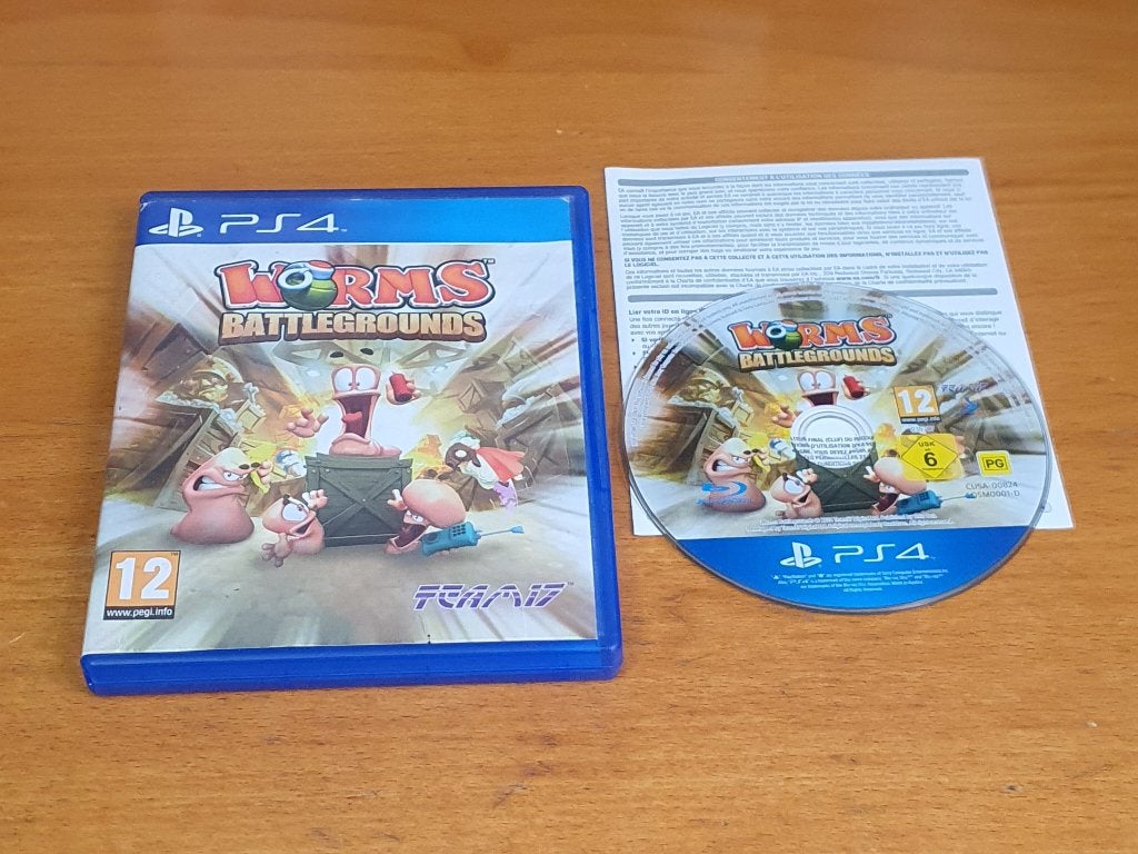 PS4 | Worms Battlegrounds, Spelcomputers en Games, Gebruikt, Shooter, Ophalen of Verzenden, 3 spelers of meer