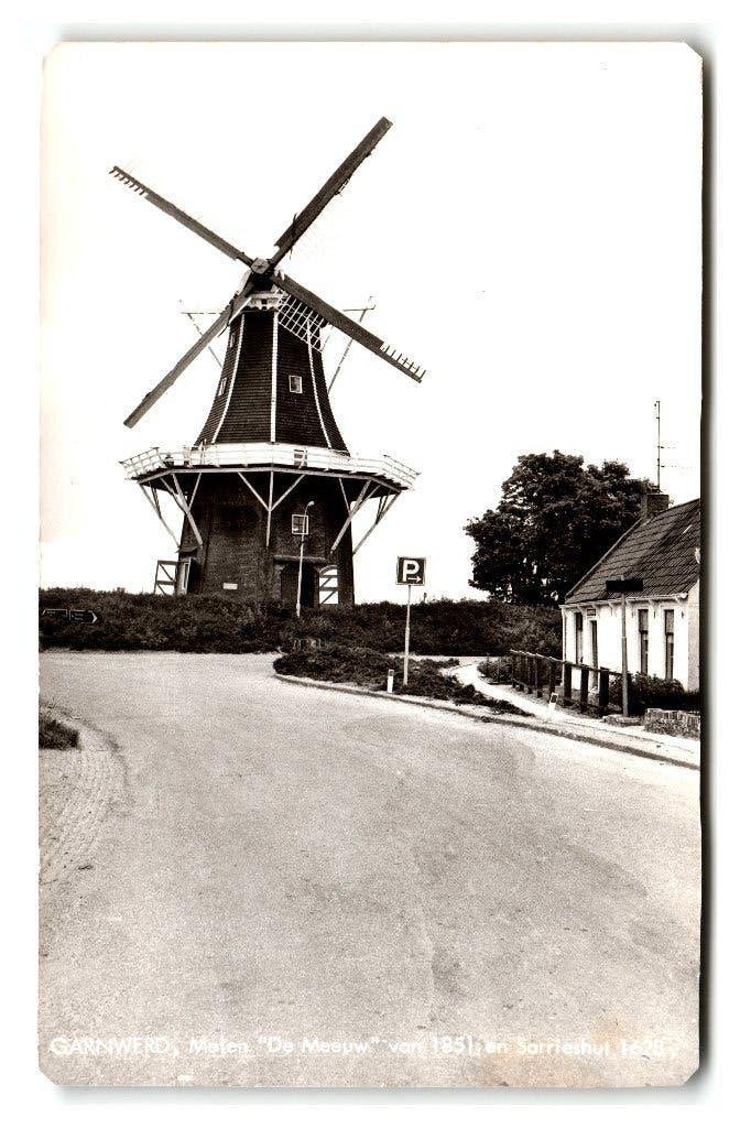 Garnwerd, Molen "De Meeuw" Lees beschrijving, Verzenden, 1960 tot 1980, Ongelopen, Groningen