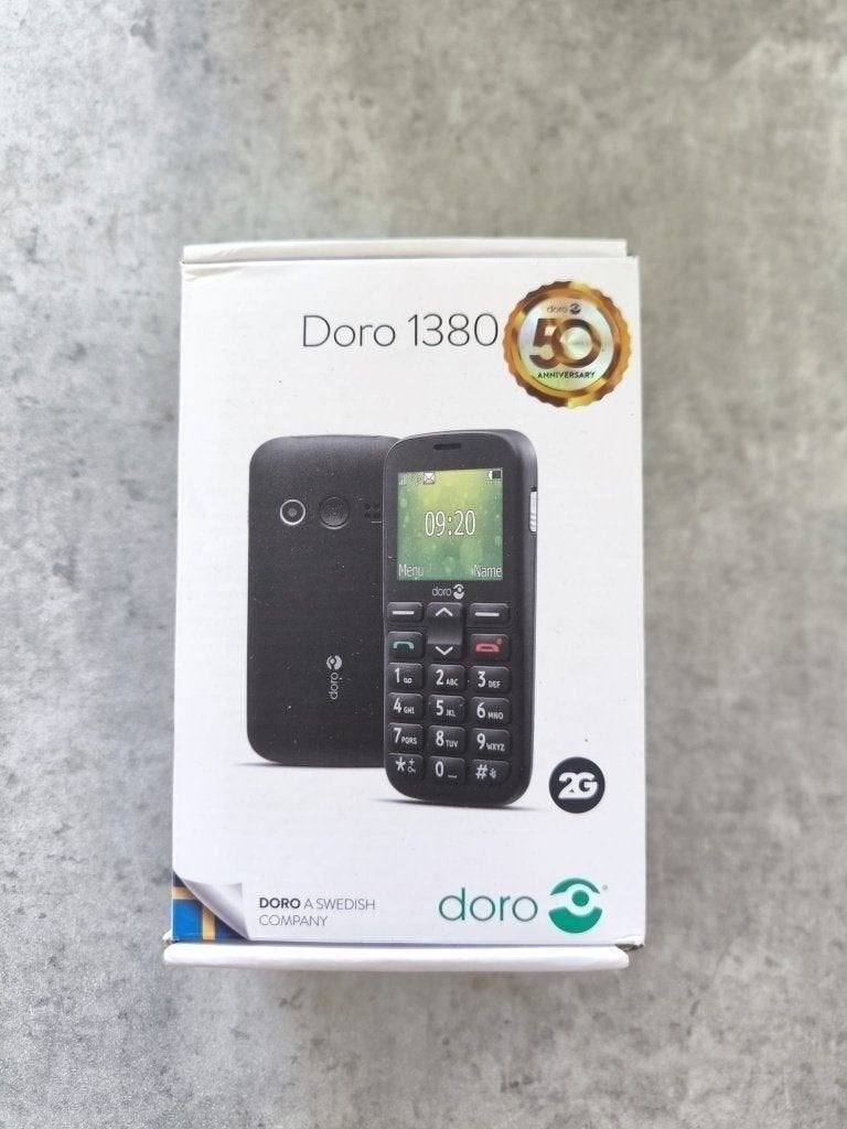 DORO 1380 Zwart 2G-telefoon, Ophalen of Verzenden, Nieuw, 1 handset